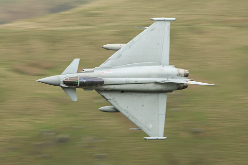 RAF TYPHOON DOWN LOW THROUGH THE MACH  LOOP