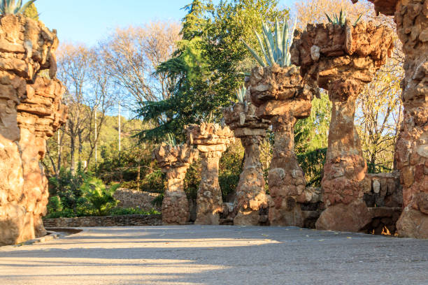 istock Walking path at famous Guell park in Barcelona, Spain 1739170979