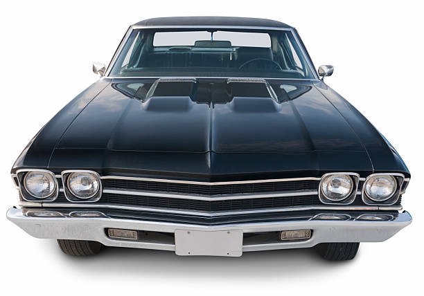 carro clássico de 1969 chevelle músculo - 1969 imagens e fotografias de stock