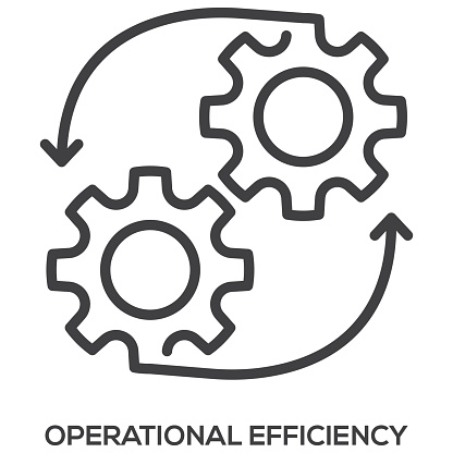 Operational Efficiency icon, business concept. Modern sign, linear pictogram, outline symbol, simple thin line vector design element template