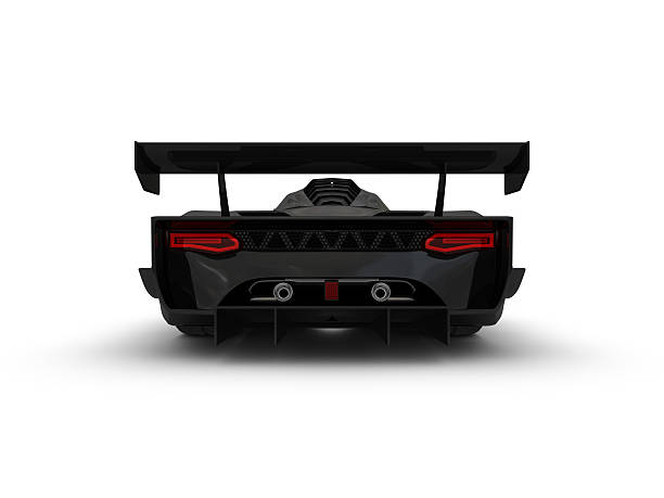 noir voiture de course - keonigsegg photos et images de collection