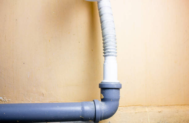 istock Plastic plumbing system. Plumbing pipes, water supply. 1739174944