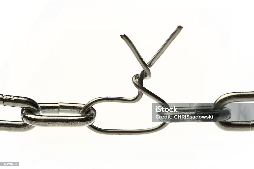 Il punto debole - Foto stock royalty-free di A Chain Is As Strong As Its Weakest Link - Modo di dire inglese