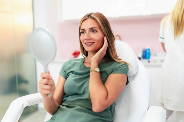 istock A doctor examines the patient before the aesthetic procedures. 1739180572