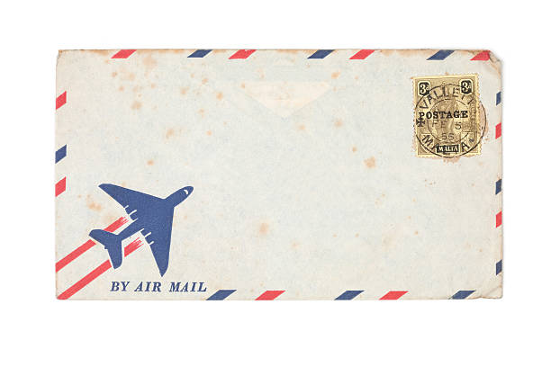 istock vintage air mail envelope and stamp 173918267