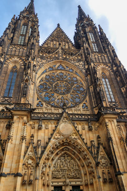 St. Vitus Cathedral in Prague, Czech Republic stock photo