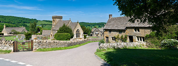 istock Idyllic Village & Church 173918353