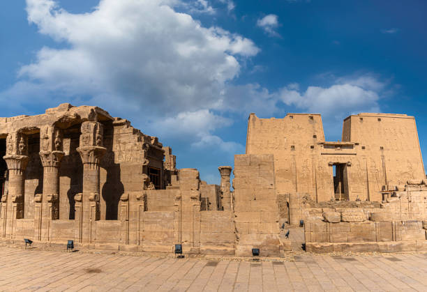 istock Ancient gate of Edfu temple in Luxor. Egypt 1739187744