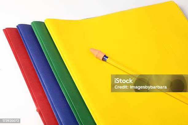 Notebook Ver Imagens Da Mesma Série - Fotografias de stock e mais imagens de Afia-Lápis - Afia-Lápis, Amarelo, Azul