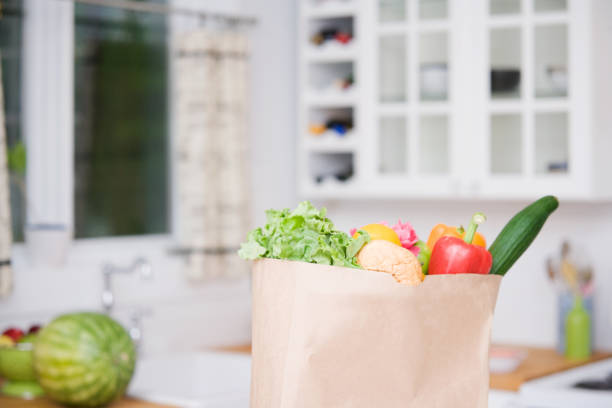 istock Groceries in the Kitchen Background 173921132