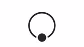 Loader Rotating Icon Circular Loader With Rotating Dot Black And White Loading Animation 4K ...