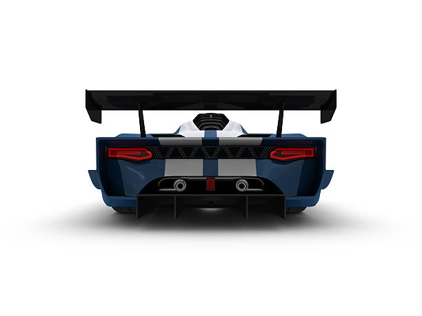 blue voiture de course - keonigsegg photos et images de collection