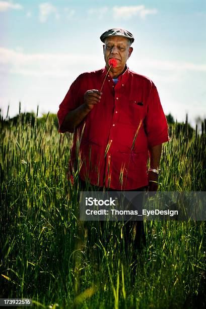 Foto de Homem Sênior Em Campo e mais fotos de stock de Homens - Homens, Afro-americano, Gordo