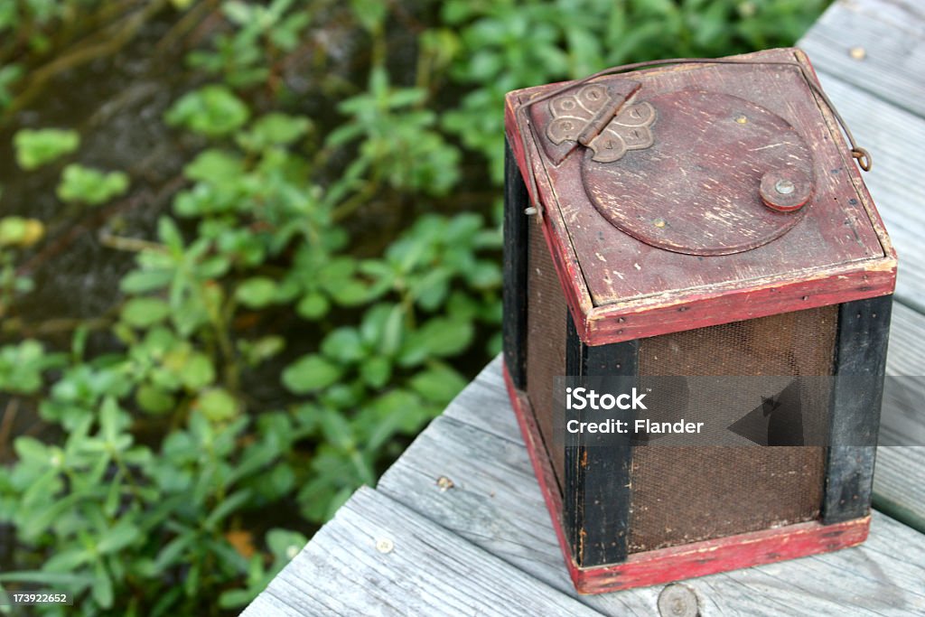 Old Cricket Bait Box Stock Photo - Download Image Now - Antique