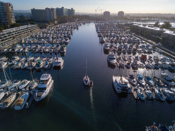 istock Marina Del Rey Morning Drone Views 1739230572