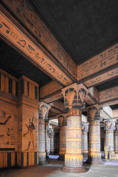 istock Columns of the Gods: A Glimpse into the Egyptian Temple 1739230579