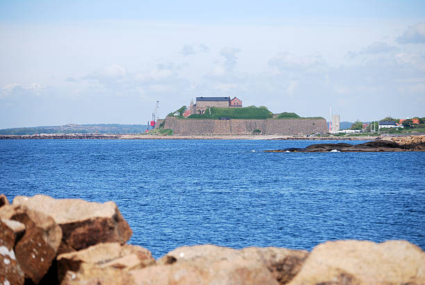 View of Varberg Fortress stock photo