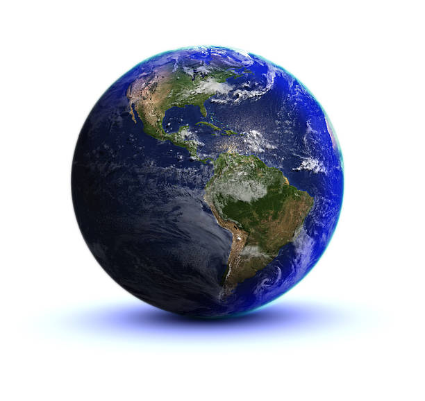 istock Earth on white - North and South America 173923313