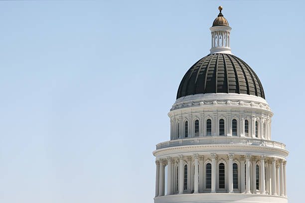 California State Capitol dome stock photo