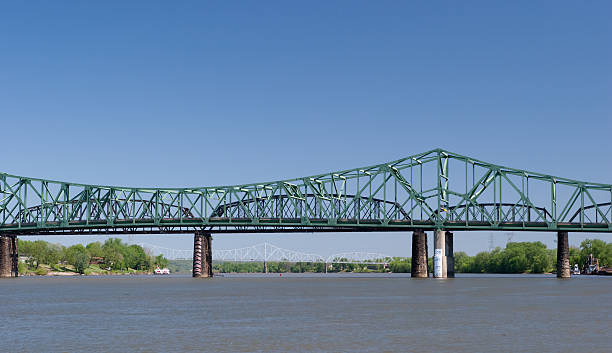 Parkersburg Bridges stock photo