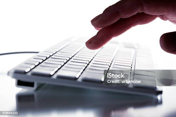 Computer Work Stock Photo - Download Image Now - Back Lit, Black Color, Business