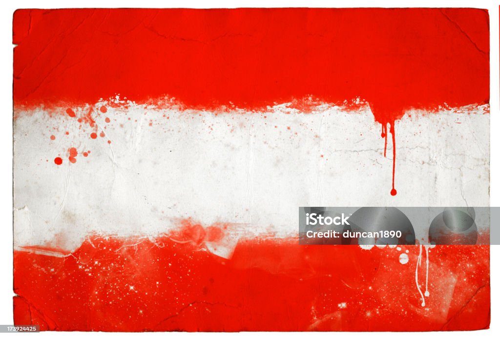 Respingado Bandeira Austríaca - Foto de stock de Bandeira royalty-free