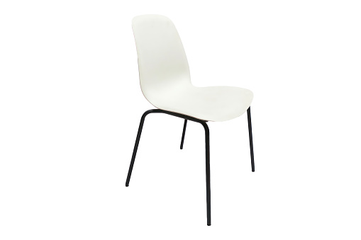 white color chair on white background