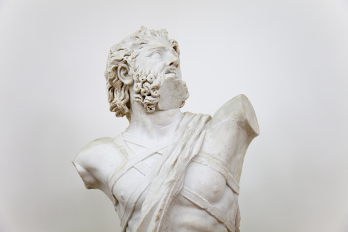 Marble statue of Daedalus found in Amman. Roman 2nd-3rd centuary A.D.