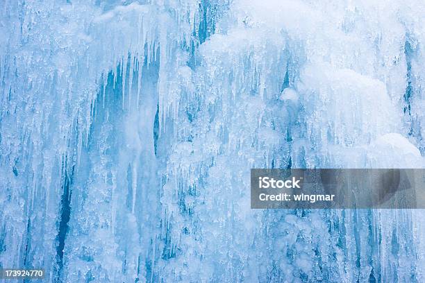 Wall Of Icicle Stock Photo - Download Image Now - Awe, Icicle, Arctic