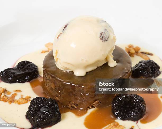 Chocolate Cake With Ice Cream Stock Photo - Download Image Now - Ice Cream, Rum Raisin Ice Cream, Raisin