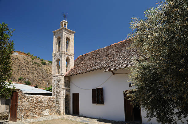 Old Church Kakopetria stock photo