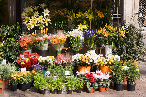 istock Flowers in shop 173925780