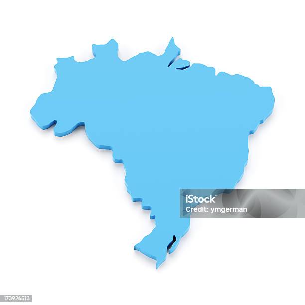 Foto de Detalhe 3d Mapa Do Brasil e mais fotos de stock de América Central - América Central, América Latina, América do Sul