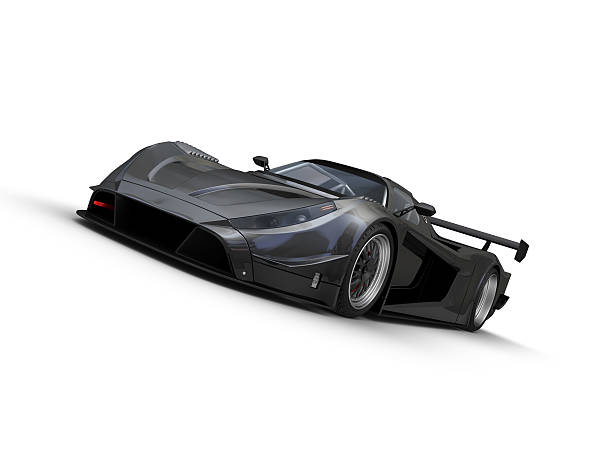 noir voiture de course - keonigsegg photos et images de collection
