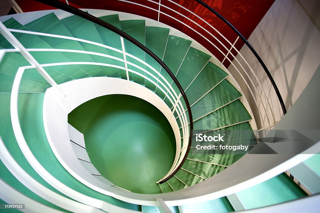 Spiral Staircase Looking down at a spiral stair case.Click here for more: Spiral Staircase Stock Photo