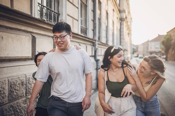 istock Friends having fun in city 1739273024