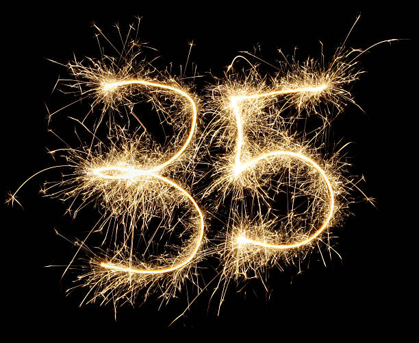 celebration numbers series stock photo