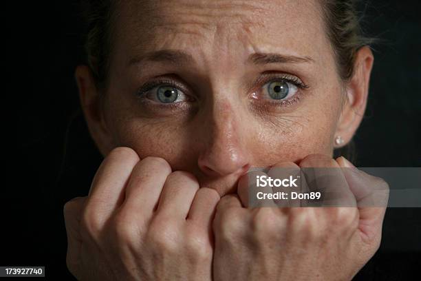 Anxiety Stock Photo - Download Image Now - Butterflies in the Stomach, Human Face, Adult