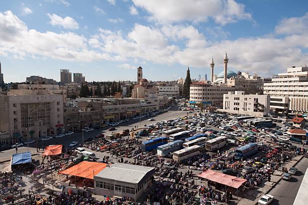 mercato di amman - jordan amman market people foto e immagini stock