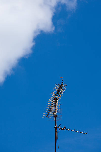 Antenna & Cloud stock photo