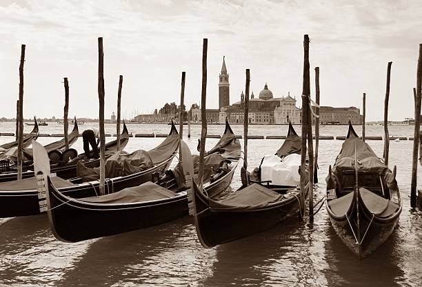 Gondolas In the Foreground 2 stock photo