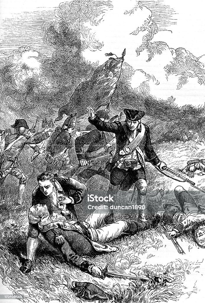 Batalla de Bunker Hill - Ilustración de stock de Guerra de la Independencia de Estados Unidos libre de derechos