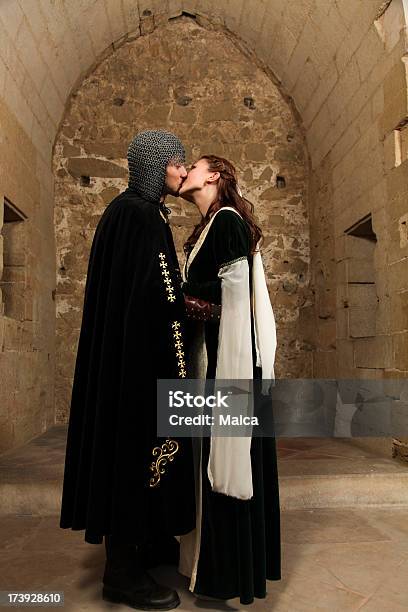 The Perfect Kiss Stock Photo - Download Image Now - Medieval, Couple - Relationship, Kissing