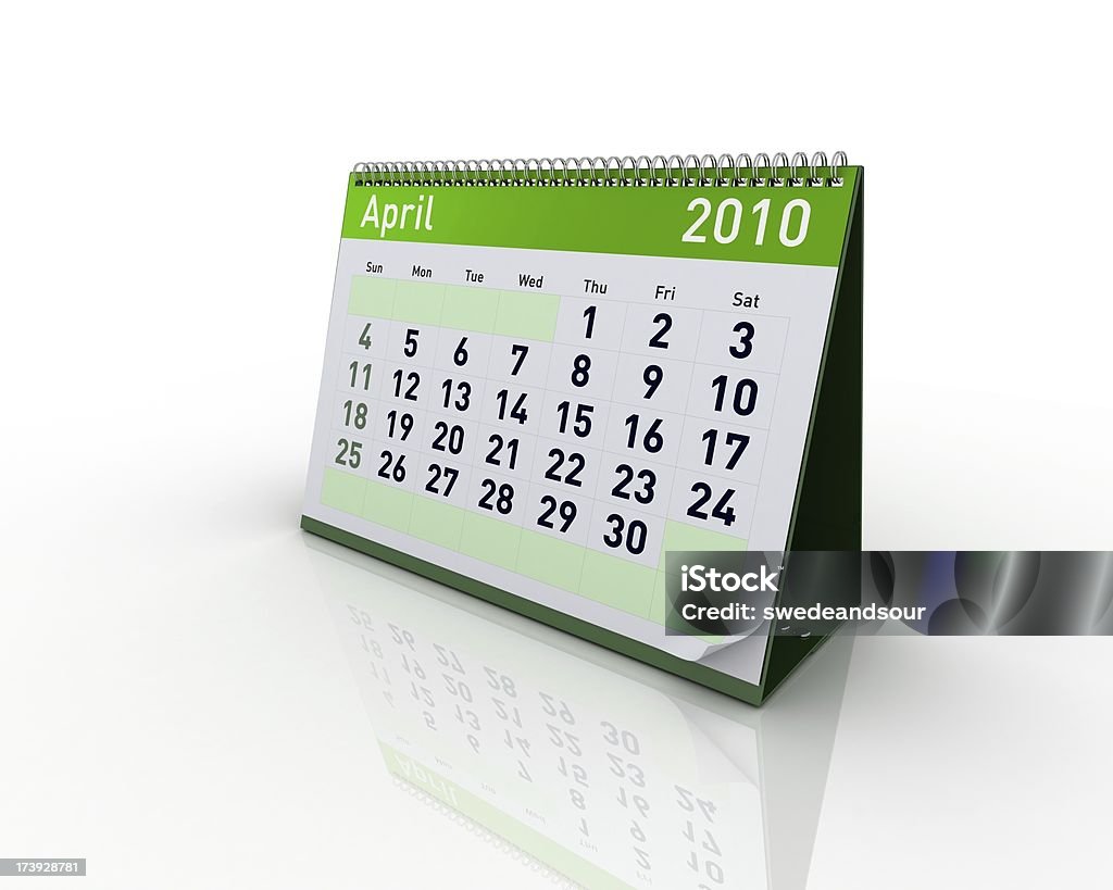 カレンダー-2010 年 4 月 - 2010年のロイヤリティフリーストックフォト