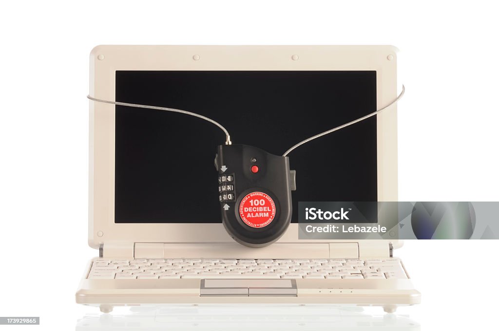 Bloccate il Computer - Foto stock royalty-free di Antifurto