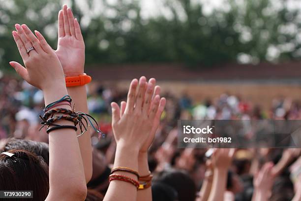 Festival De Música - Fotografias de stock e mais imagens de Adolescência - Adolescência, Eleição, Acenar