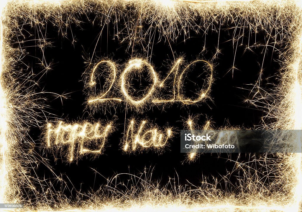 Feliz de 2010 - Foto de stock de Estrelinha royalty-free