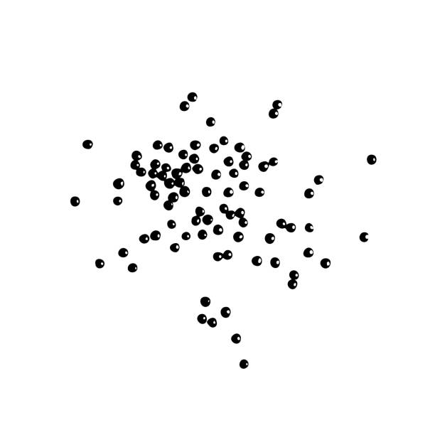 istock Black Lentils Icon, Dry Scattered Beluga Lentil Grains Silhouette, Dal Symbol, Daal Sign, Dhal Pictogram 1739306589