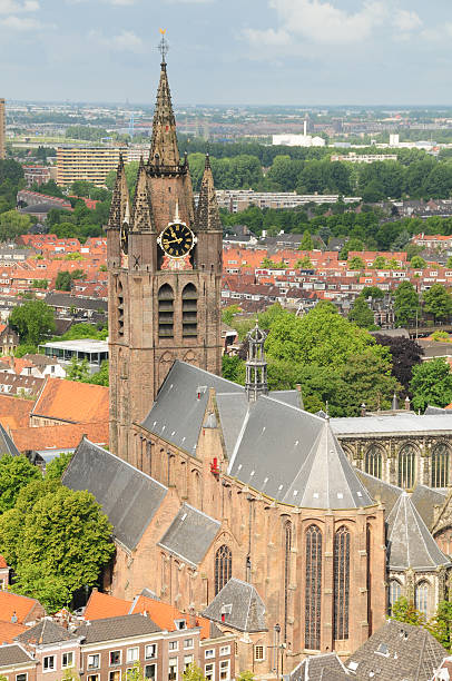 istock The Old Church (Oude Kerk) in Delft 173931000