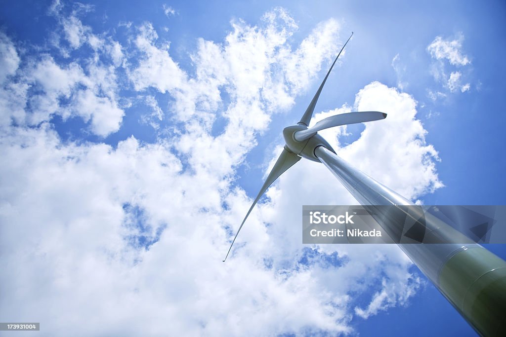 Wind Energy wind energy turbine power station  Blue Stock Photo